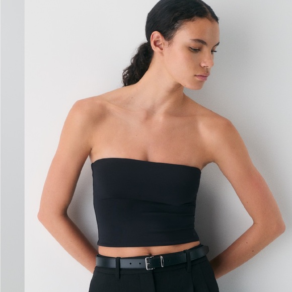 Aritzia Babaton Second Skin Contour Black Tube Top, new without tags - Picture 2 of 10